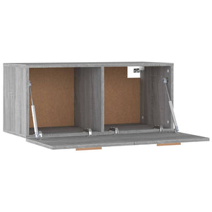 Ντουλάπι Τοίχου Γκρι Sonoma 80x35x36,5 εκ. Επεξεργασμένο Ξύλο - Pakobazaar