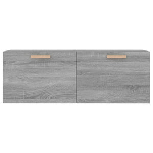 Ντουλάπι Τοίχου Γκρι Sonoma 100x36,5x35 εκ. Επεξεργασμένο Ξύλο