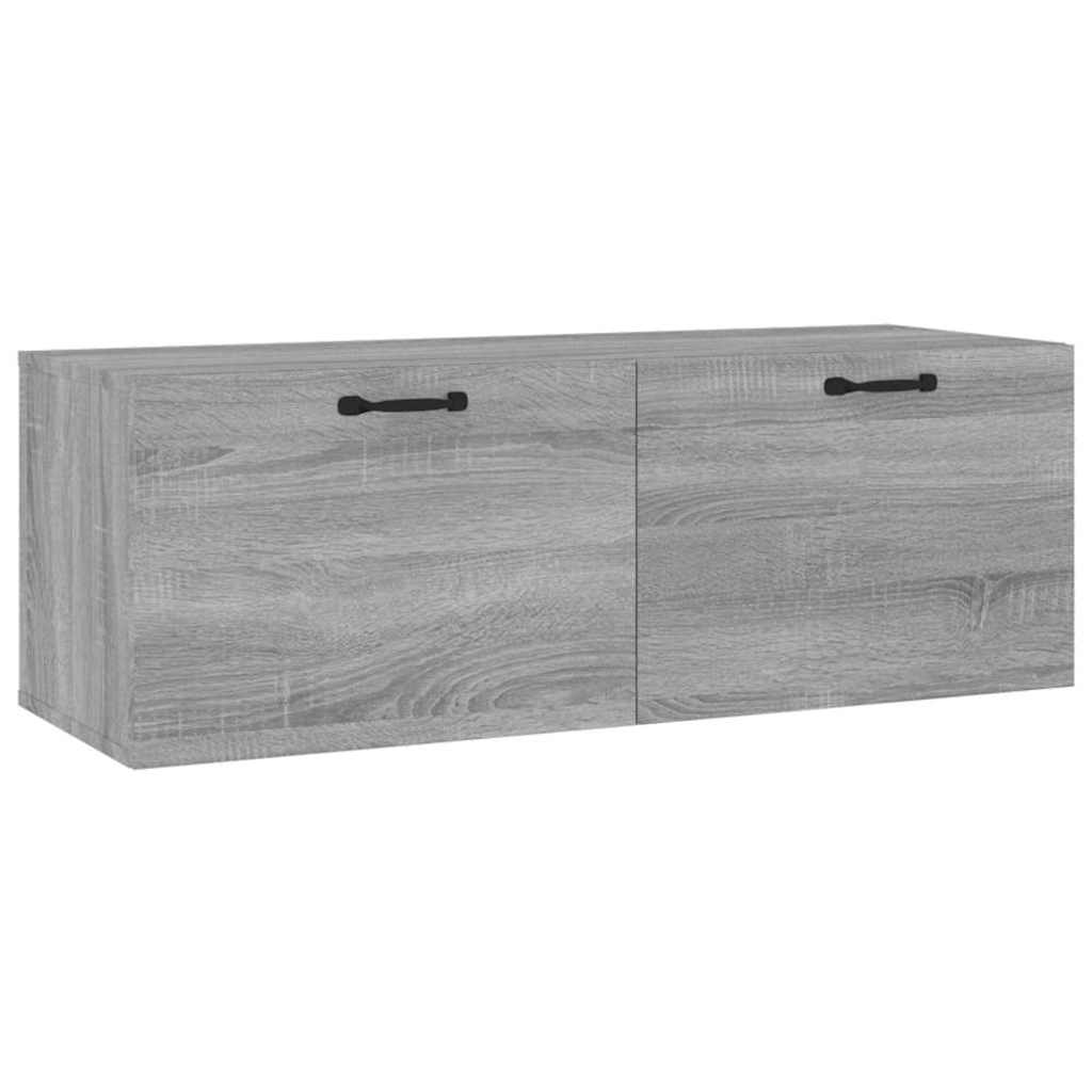 Ντουλάπι Τοίχου Γκρι Sonoma 100x36,5x35 εκ. Επεξεργασμένο Ξύλο - Pakobazaar
