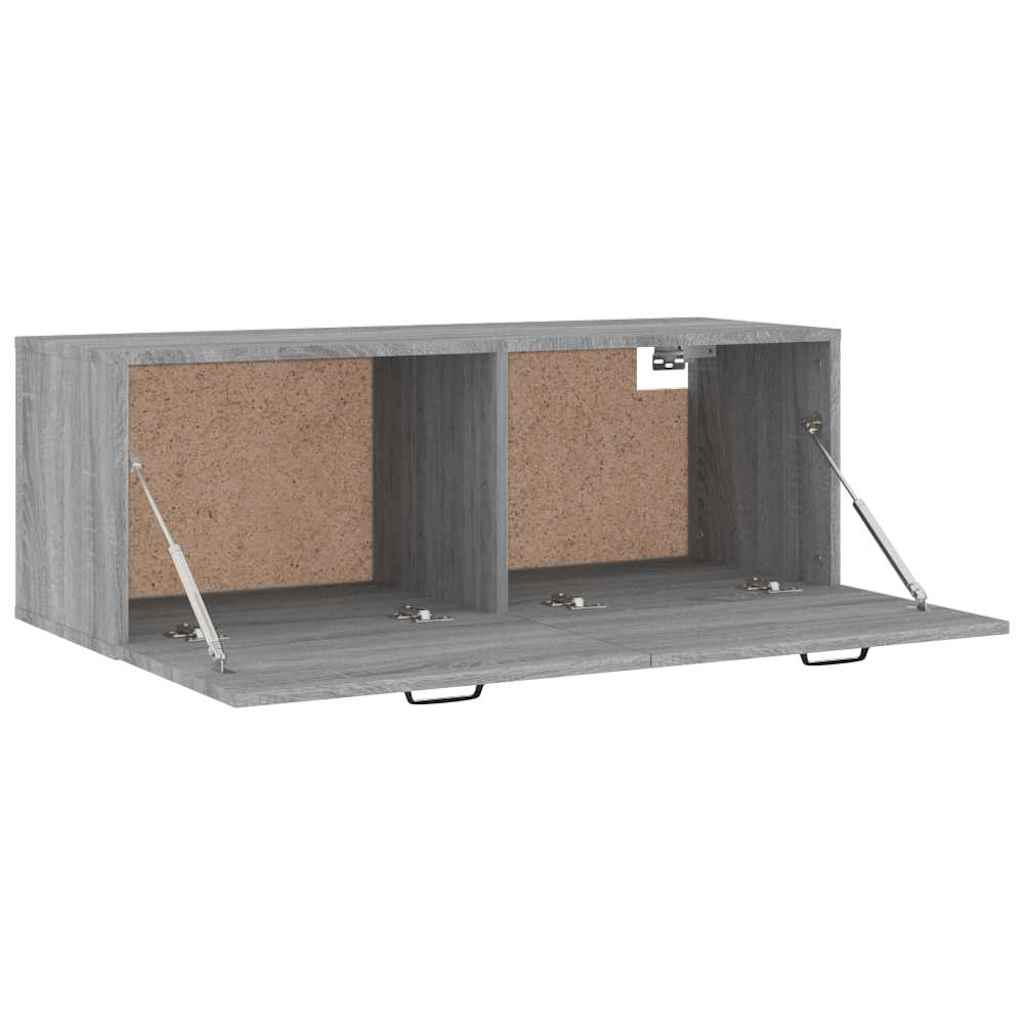 Ντουλάπι Τοίχου Γκρι Sonoma 100x36,5x35 εκ. Επεξεργασμένο Ξύλο - Pakobazaar