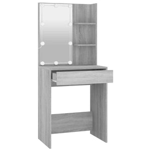 Μπουντουάρ με LED Γκρι Sonoma 60x40x140 εκ. - Pakobazaar