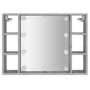 Έπιπλο Καθρέπτη με LED Γκρι Sonoma 76 x 15 x 55 εκ. - Pakobazaar