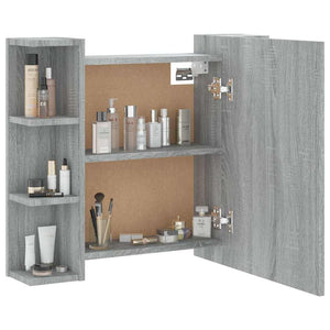 Έπιπλο Καθρέπτη με LED Γκρι Sonoma 70x16,5x60 εκ. - Pakobazaar