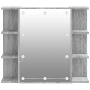 Έπιπλο Καθρέπτη με LED Γκρι Sonoma 70x16,5x60 εκ. - Pakobazaar