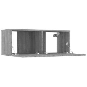 Έπιπλα Τηλεόρασης 2 τεμ. Γκρι Sonoma 80x30x30 εκ. Επεξ. Ξύλο