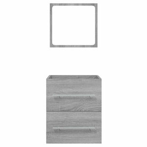 Ντουλάπι Μπάνιου με Καθρέφτη Γκρι Sonoma 41x38,5x48 εκ.
