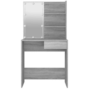 Μπουντουάρ με LED Γκρι Sonoma 74,5 x 40 x 141 εκ. - Pakobazaar