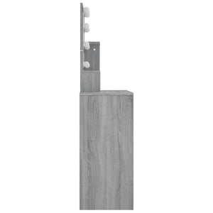Μπουντουάρ με LED Γκρι Sonoma 86,5x35x136 εκ. - Pakobazaar