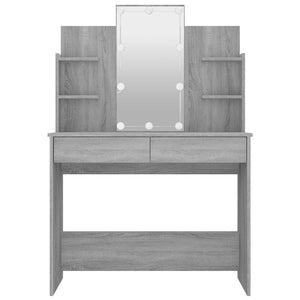 Μπουντουάρ με LED Γκρι Sonoma 96x40x142 εκ.