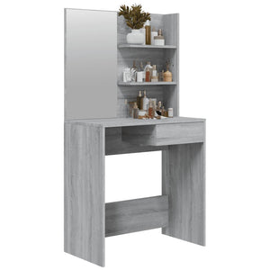 Μπουντουάρ με Καθρέφτη Γκρι Sonoma 74,5x40x141 εκ. - Pakobazaar
