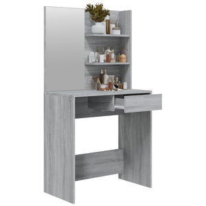 Μπουντουάρ με Καθρέφτη Γκρι Sonoma 74,5x40x141 εκ. - Pakobazaar