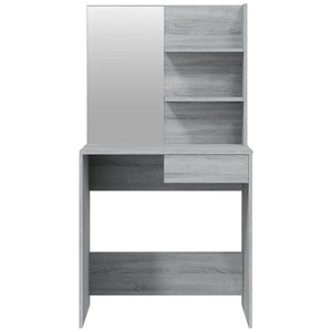 Μπουντουάρ με Καθρέφτη Γκρι Sonoma 74,5x40x141 εκ. - Pakobazaar