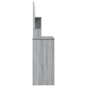 Μπουντουάρ με Καθρέφτη Γκρι Sonoma 86,5x35x136 εκ.
