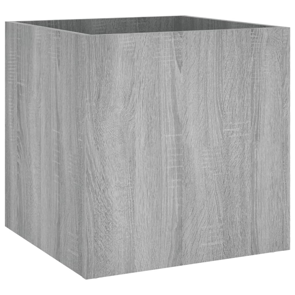 Ζαρντινιέρα Γκρι sonoma 40 x 40 x 40 εκ. από Επεξεργασμένο Ξύλο - Pakobazaar