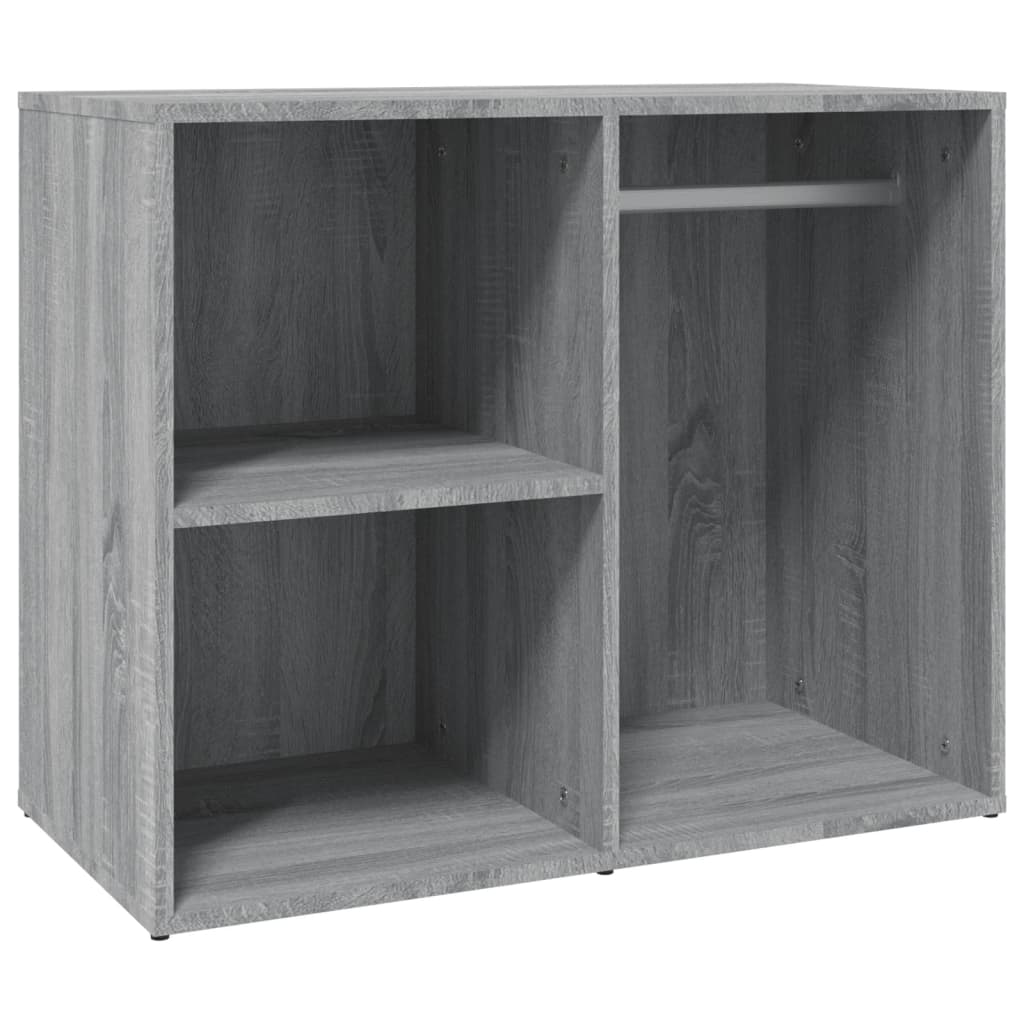 Ντουλάπι Γυαλιστερό Γκρι Sonoma 80x40x65 εκ. Επεξεργασμένο Ξύλο - Pakobazaar