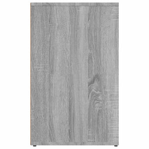 Ντουλάπι Γυαλιστερό Γκρι Sonoma 80x40x65 εκ. Επεξεργασμένο Ξύλο - Pakobazaar