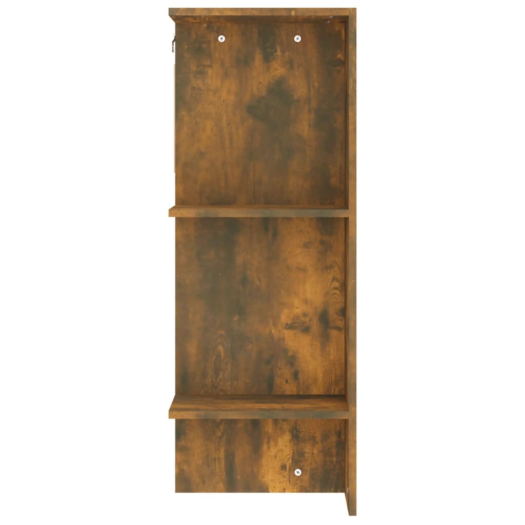 Ντουλάπι Διαδρόμου Καπνιστή Δρυς 97,5x37x99 εκ. Επεξεργ. Ξύλο