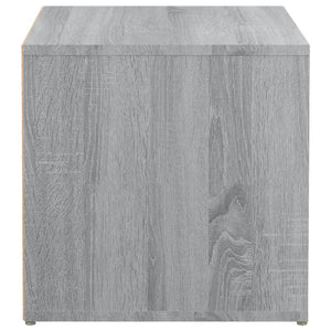 Κουτί με Συρτάρι Γκρι Sonoma 40,5x40x40 εκ. Επεξεργασμένο Ξύλο