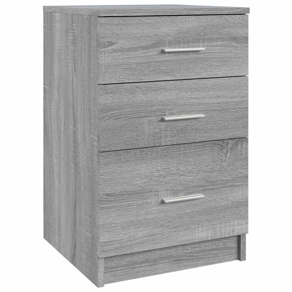 Κομοδίνο Γκρι Sonoma 40 x 40 x 63 εκ. από Επεξεργασμένο Ξύλο