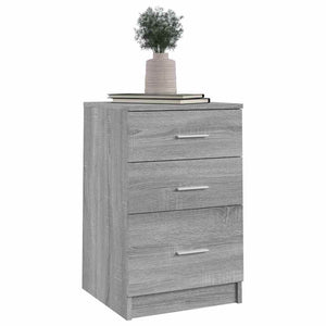 Κομοδίνο Γκρι Sonoma 40 x 40 x 63 εκ. από Επεξεργασμένο Ξύλο