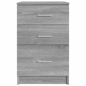 Κομοδίνο Γκρι Sonoma 40 x 40 x 63 εκ. από Επεξεργασμένο Ξύλο