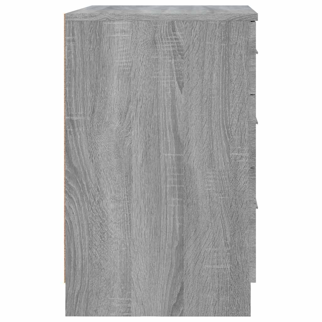 Κομοδίνο Γκρι Sonoma 40 x 40 x 63 εκ. από Επεξεργασμένο Ξύλο