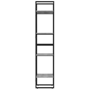 Βιβλιοθήκη με 4 Ράφια Γκρι Sonoma 40x30x140 εκ. Επεξεργ. Ξύλο