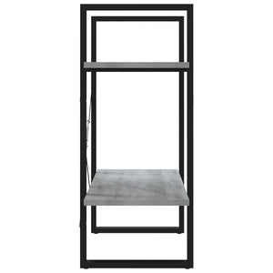 Βιβλιοθήκη με 2 Ράφια Γκρι Sonoma 60x30x70 εκ. Επεξεργ. Ξύλο
