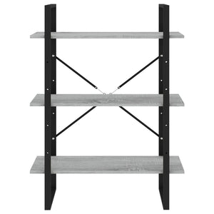 Βιβλιοθήκη Γκρι Sonoma 80x30x105 εκ. από Επεξεργασμένο Ξύλο