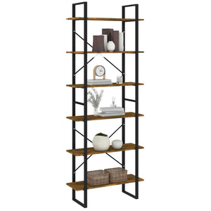 Ραφιέρα Καπνιστή Δρυς 80x30x210 εκ. Επεξεργασμένο Ξύλο