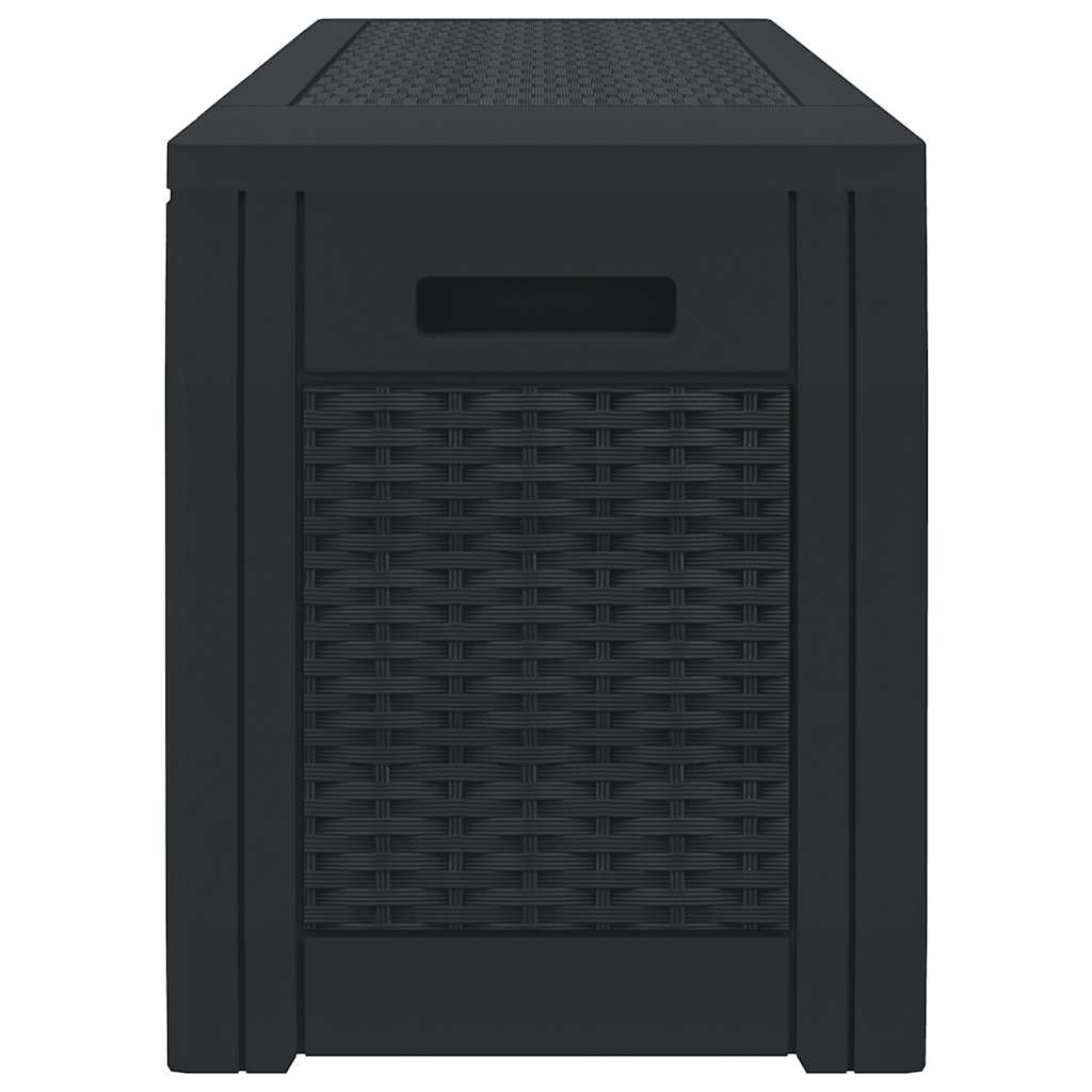 Μπαούλο Αποθήκευσης Κήπου Ανθρακί 119x48x60 εκ. απο Πολυπ/λένιο - PAKOBAZAAR