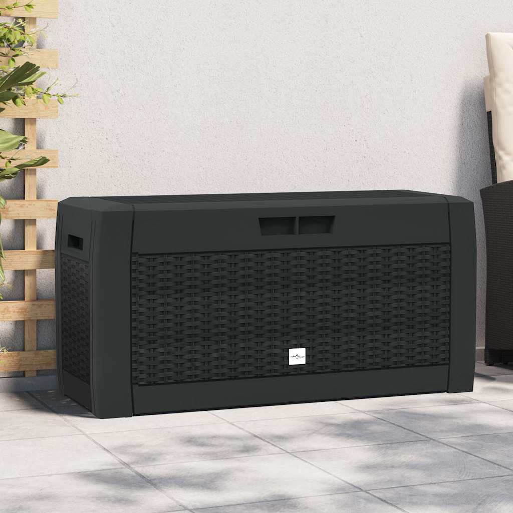 Μπαούλο Αποθήκευσης Κήπου Ανθρακί 119x48x60 εκ. απο Πολυπ/λένιο - PAKOBAZAAR