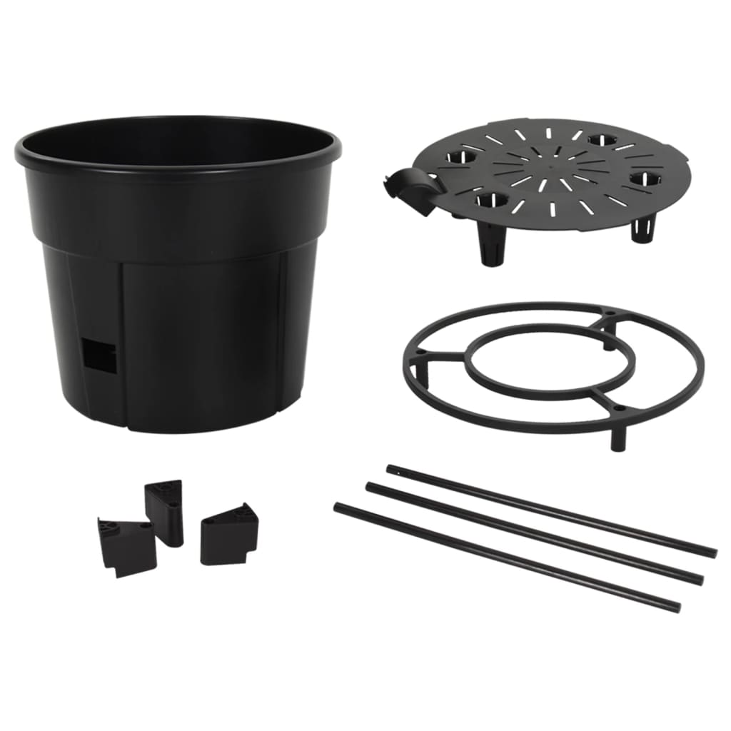 Γλάστρα Καλλιέργειας Ντομάτας Ανθρακί Ø39x150 εκ. Πολυπ/λένιο - Pakobazaar