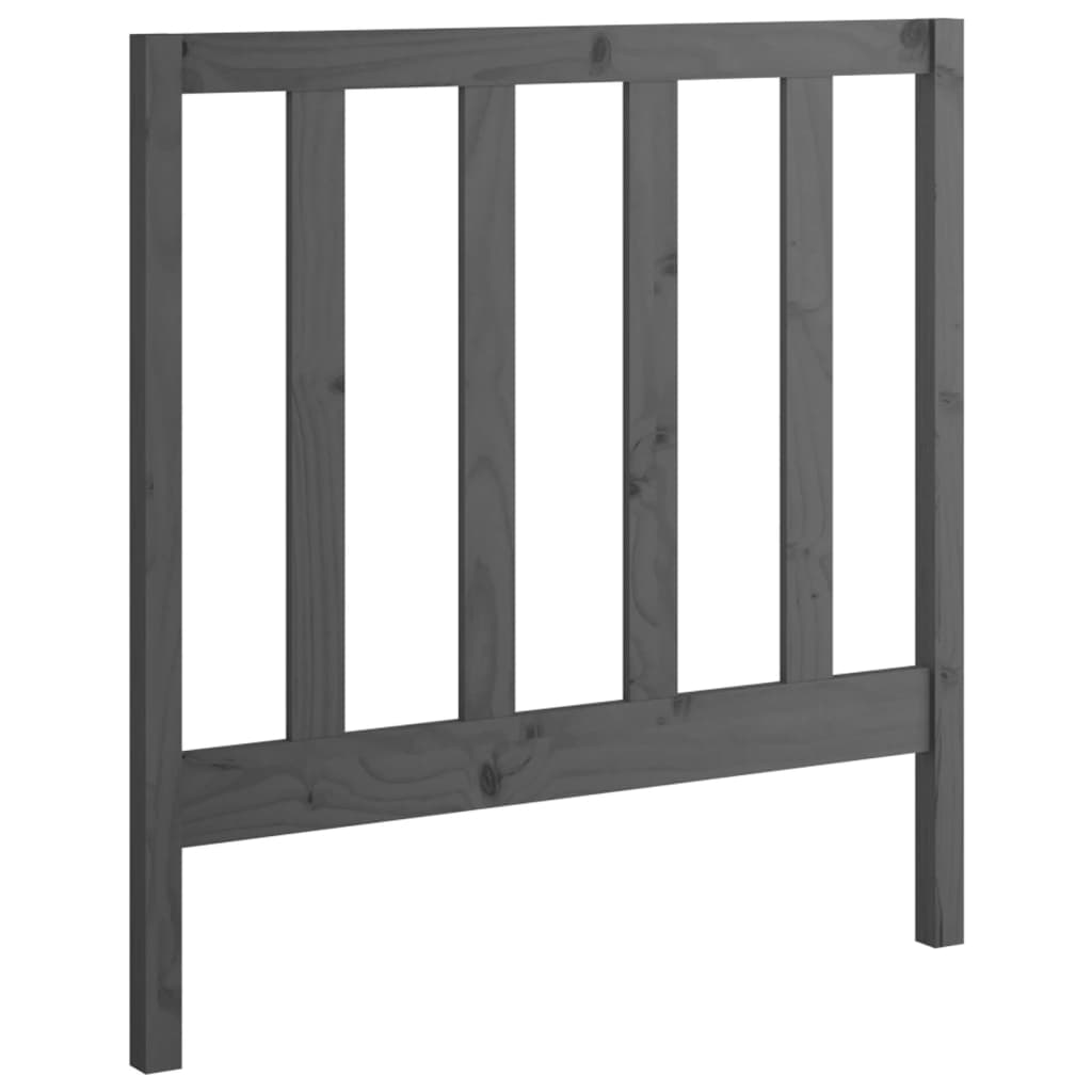 Καναπές Κρεβάτι Συρόμενος Γκρι 2x(90x200) εκ. Μασίφ Ξύλο Πεύκου
