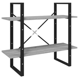 Βιβλιοθήκη με 5 Ράφια Γκρι Sonoma 80x30x175 εκ. Επεξεργ. Ξύλο - PAKOBAZAAR