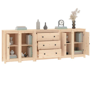 Συρταριέρα 230x35x80 εκ. από Μασίφ Ξύλο Πεύκου - Pakobazaar