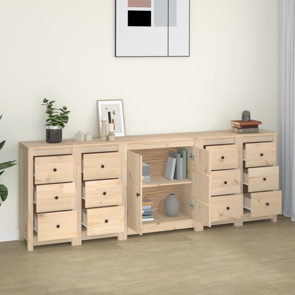 Συρταριέρα 230x35x80 εκ. από Μασίφ Ξύλο Πεύκου - PAKOBAZAAR