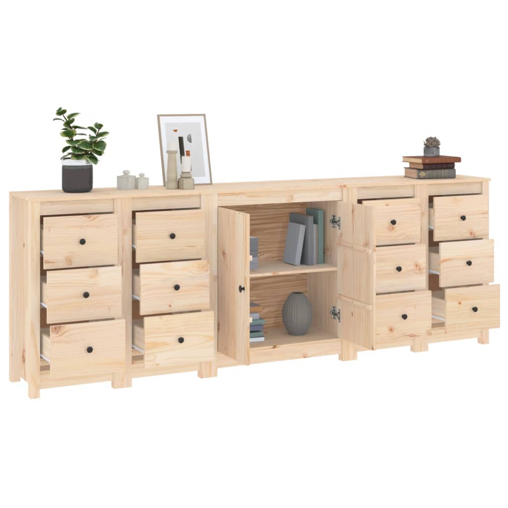 Συρταριέρα 230x35x80 εκ. από Μασίφ Ξύλο Πεύκου - PAKOBAZAAR