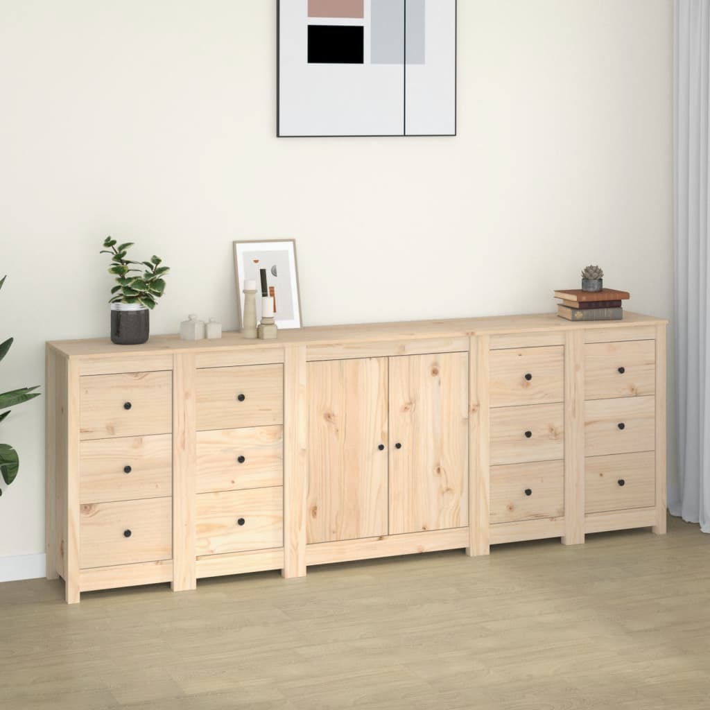 Συρταριέρα 230x35x80 εκ. από Μασίφ Ξύλο Πεύκου - PAKOBAZAAR