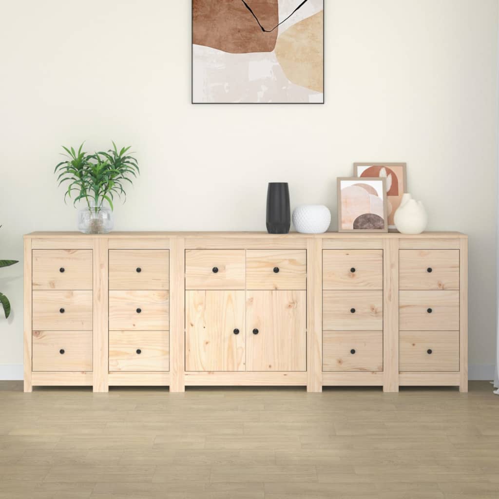 Συρταριέρα 230x35x80 εκ. από Μασίφ Ξύλο Πεύκου - Pakobazaar