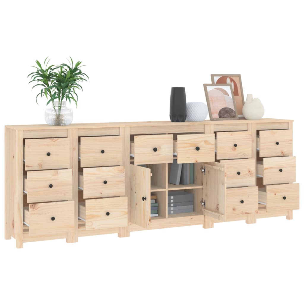 Συρταριέρα 230x35x80 εκ. από Μασίφ Ξύλο Πεύκου - Pakobazaar