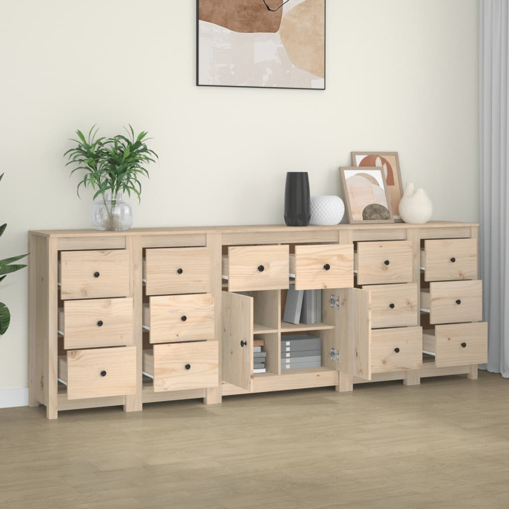 Συρταριέρα 230x35x80 εκ. από Μασίφ Ξύλο Πεύκου - Pakobazaar