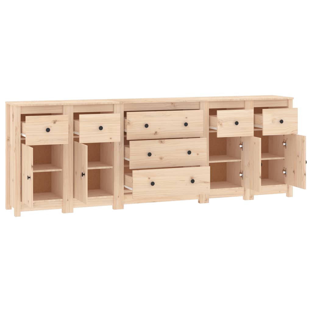 Συρταριέρα 230x35x80 εκ. από Μασίφ Ξύλο Πεύκου