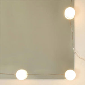 Μπουντουάρ Σετ με LED Sonoma Δρυς από Επεξεργασμένο Ξύλο - Pakobazaar