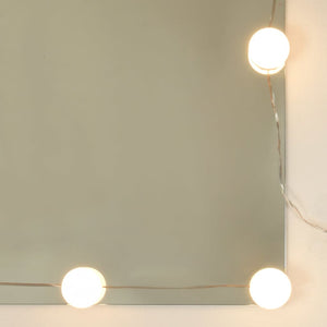 Μπουντουάρ Σετ με LED Καφέ δρυς από Επεξεργασμένο Ξύλο - PAKOBAZAAR