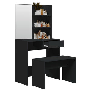 Μπουντουάρ Σετ Μαύρο 74,5 x 40 x 141 εκ. - PAKOBAZAAR