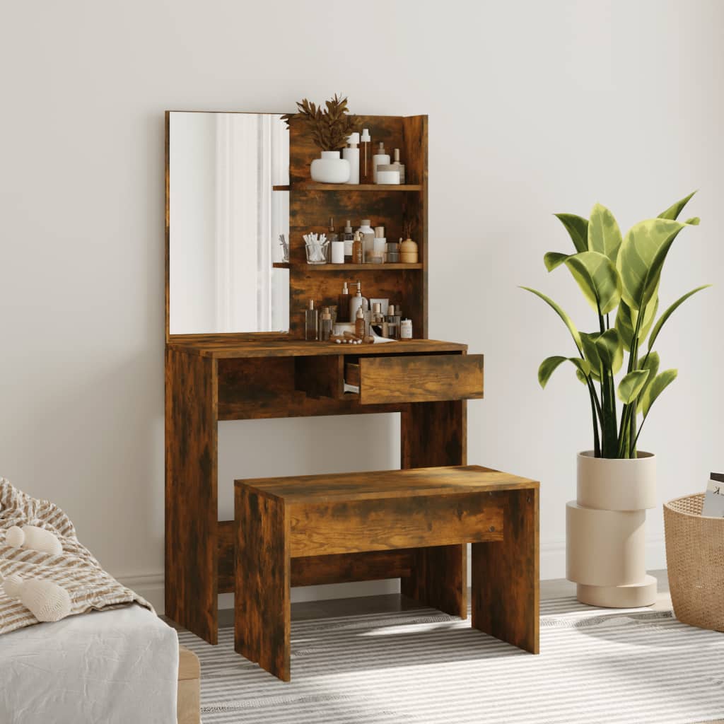 Μπουντουάρ Σετ Καπνιστή δρυς 74,5 x 40 x 141 εκ. - PAKOBAZAAR