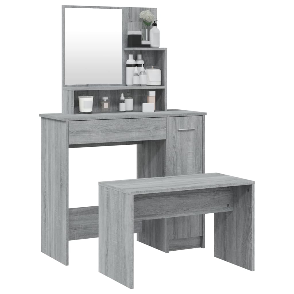 Μπουντουάρ Σετ Γκρι Sonoma 86,5x35x136 εκ. - PAKOBAZAAR