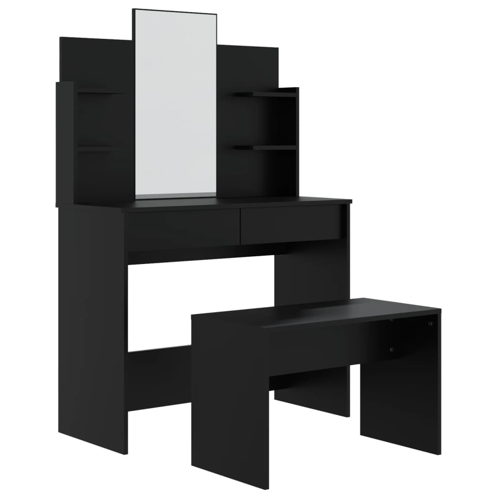 Μπουντουάρ Σετ Μαύρο 96 x 40 x 142 εκ.