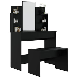 Μπουντουάρ Σετ Μαύρο 96 x 40 x 142 εκ.